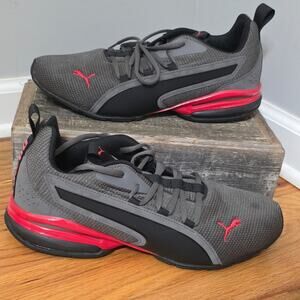 Puma Axle TR Running Training Sneaker Gray Red Black US Men's 10.5